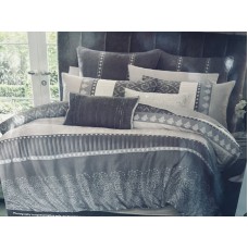 QUILT COVER SET LUX TIFFANY KING SIZE 3 PC QUILT COVER SET WITH 2 EUROPEAN PILLOWCASES AND BONUS BREAKFAST CUSHION COVER